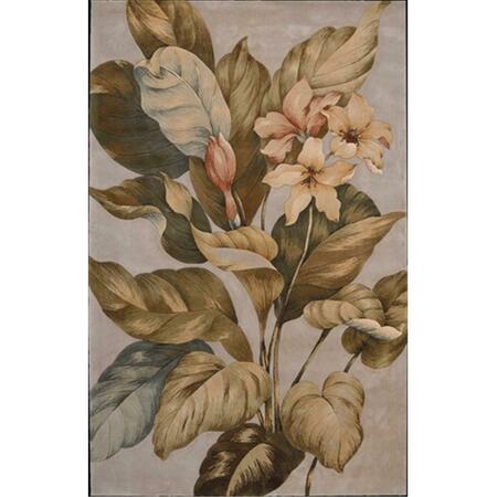 NOURISON Tropics Area Rug Collection Beige 5 Ft 3 In. X 8 Ft 3 In. Rectangle 99446818713